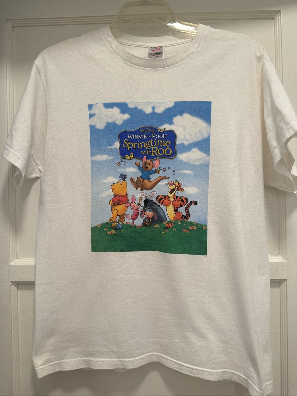 RARE Vtg 2004 Disney Winnie the Pooh Springtime with Roo Movie Promo T-Shirt LG